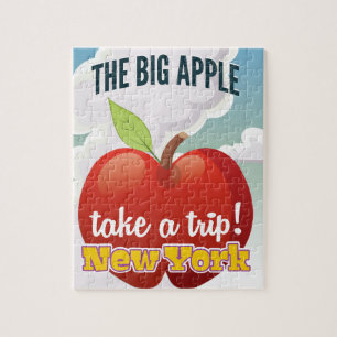 New York Big Apple travel poster Jigsaw Puzzle