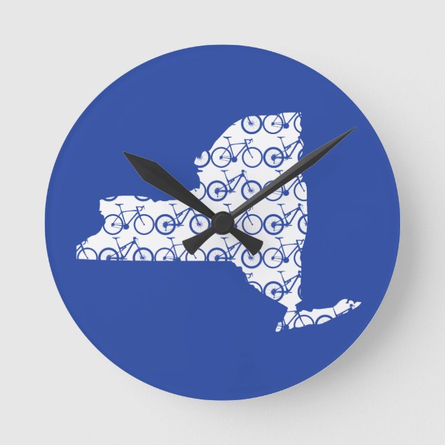 New York Bike Round Clock (Front)