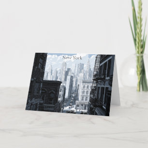 New York Black and White NYC card