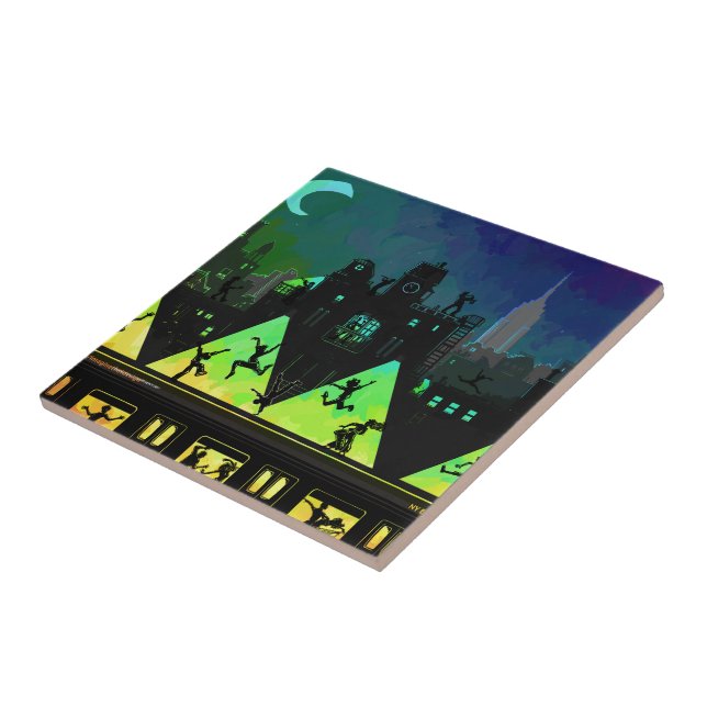 New York Boogie Nights Ceramic Tile (Side)