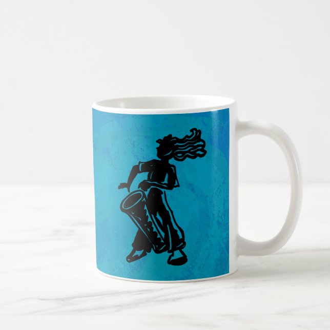 New York Boogie Nights Drum Blue Coffee Mug (Right)