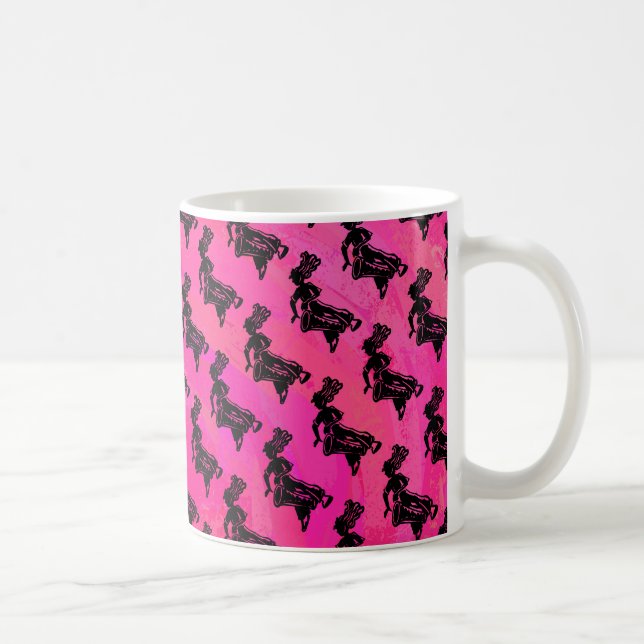 New York Boogie Nights Drum Hot Pink Coffee Mug (Right)
