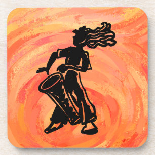 New York Boogie Nights Drum Orange Coaster