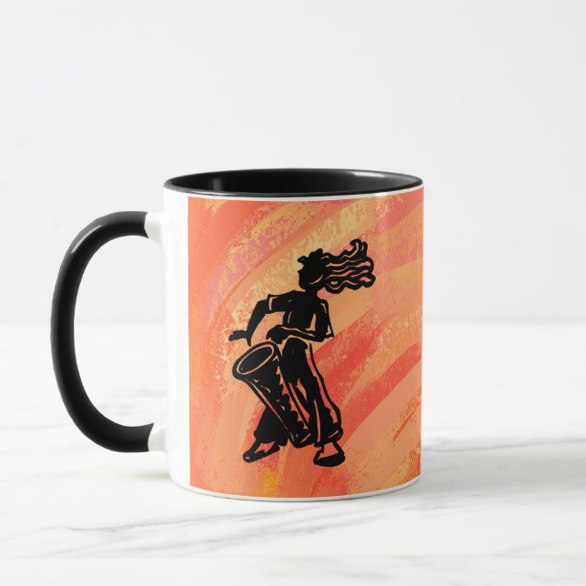 New York Boogie Nights Drum Orange Mug (Left)