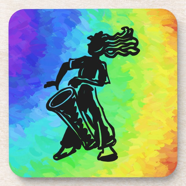New York Boogie Nights Drum Rainbow Coaster (Front)