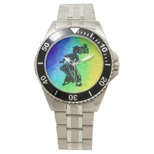 New York Boogie Nights Drum Rainbow Watch