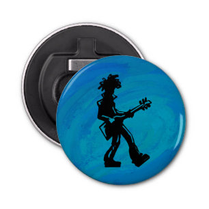 New York Boogie Nights Guitar Blue Bottle Opener
