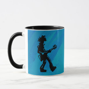 New York Boogie Nights Guitar Blue Mug