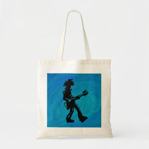 New York Boogie Nights Guitar Blue Tote Bag
