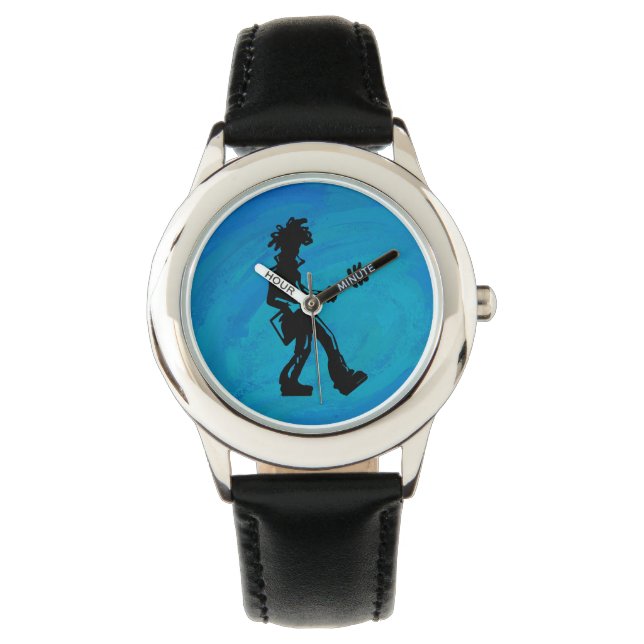 New York Boogie Nights Guitar Blue Watch (Front)