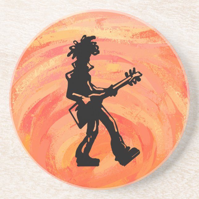 New York Boogie Nights Guitar Orange Coaster (Front)