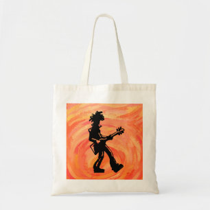 New York Boogie Nights Guitar Orange Tote Bag