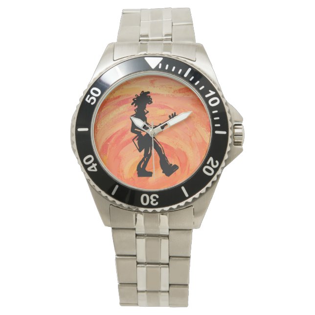 New York Boogie Nights Guitar Orange Watch (Front)