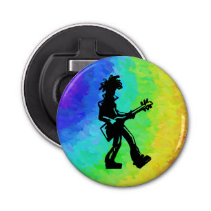 New York Boogie Nights Guitar Rainbow Bottle Opener