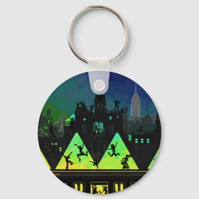 New York Boogie Nights Key Ring (Front)