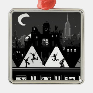 New York Boogie Nights Metal Ornament