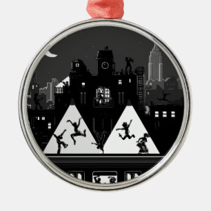 New York Boogie Nights Metal Ornament