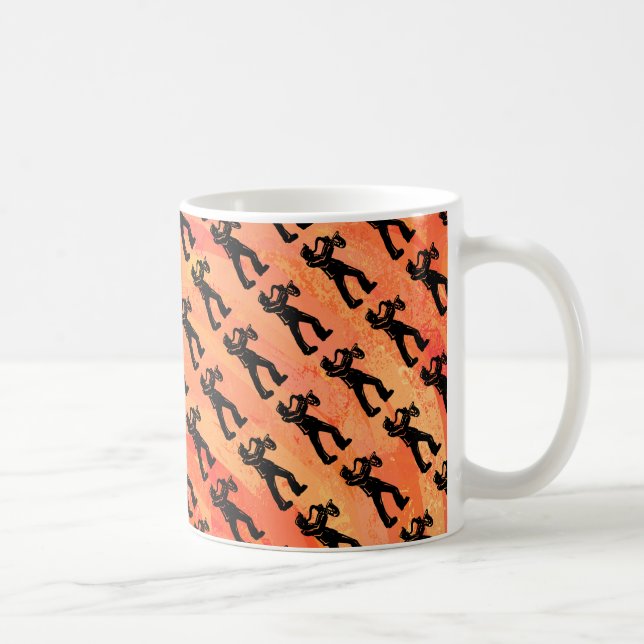 New York Boogie Nights Saxophone Orange Coffee Mug (Right)
