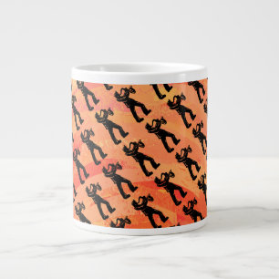 New York Boogie Nights Saxophone Orange Large Coffee Mug