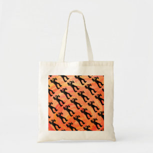 New York Boogie Nights Saxophone Orange Tote Bag