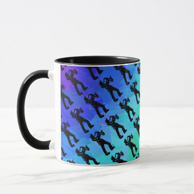 New York Boogie Nights Saxophone Rainbow Mug (Left)