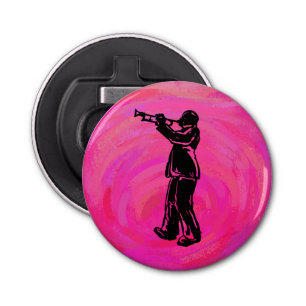 New York Boogie Nights Trumpet Hot pink Bottle Opener