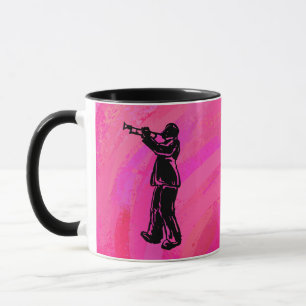 New York Boogie Nights Trumpet Hot pink Mug