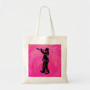 New York Boogie Nights Trumpet Hot pink Tote Bag