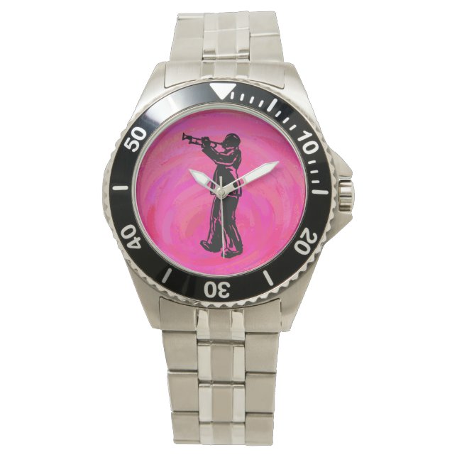 New York Boogie Nights Trumpet Hot pink Watch (Front)