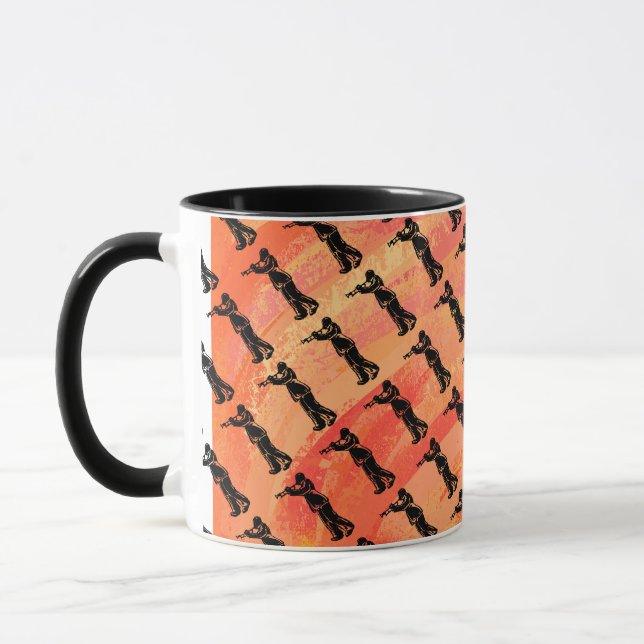 New York Boogie Nights Trumpet Orange Mug (Left)