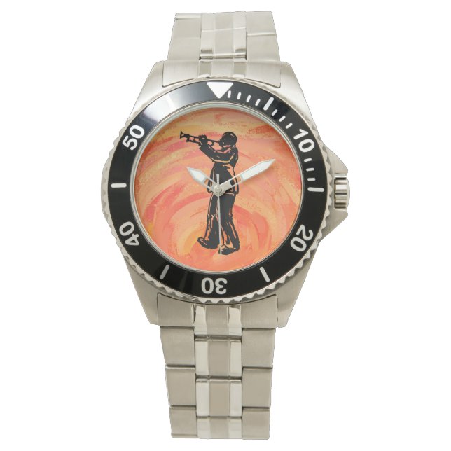 New York Boogie Nights Trumpet Orange Watch (Front)