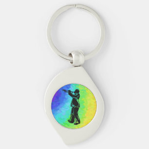 New York Boogie Nights Trumpet Rainbow Key Ring