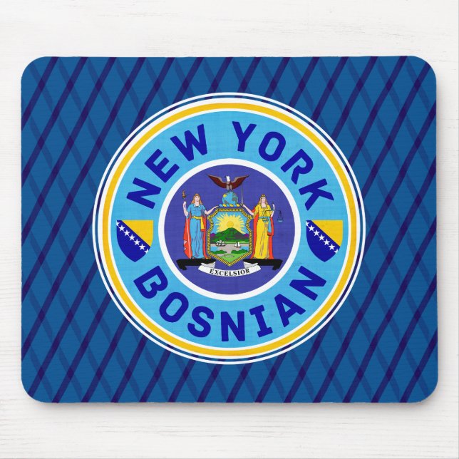 New York Bosnian American Mousemat (Front)