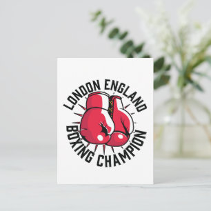 New York Boxing logo Holiday Postcard