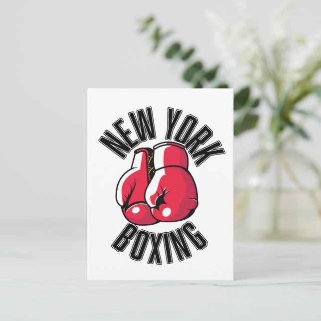 New York Boxing logo Postcard (Standing Front)