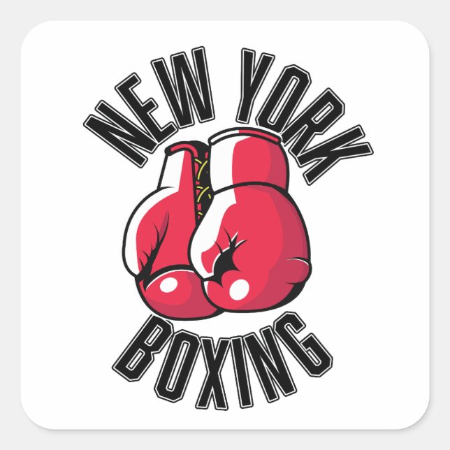 New York Boxing logo Square Sticker (Front)