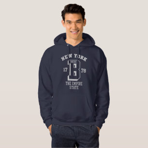 New York Bronx Men's Basic Hooded Sweatshirt