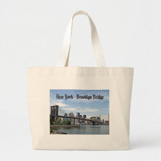 New York - Brooklyn Bridge Large Tote Bag