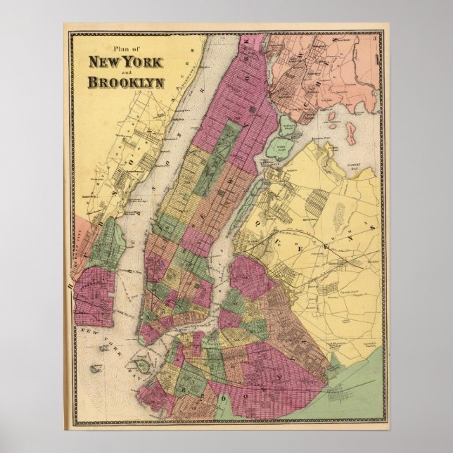 New York, Brooklyn Poster (Front)