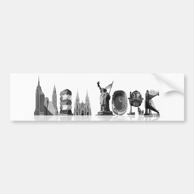 New York Bumper Sticker (Front)
