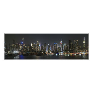 New York by night panorama Photo Print