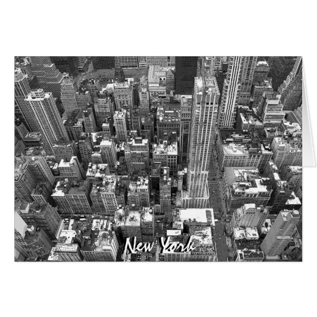 New York Card Cityscape New York Souvenir Card (Front Horizontal)