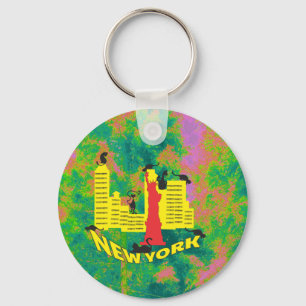 NEW YORK cat Key Ring
