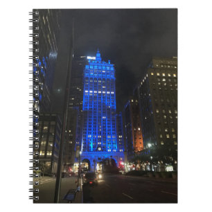 New York Central Building NYC Park Avenue Night Notebook