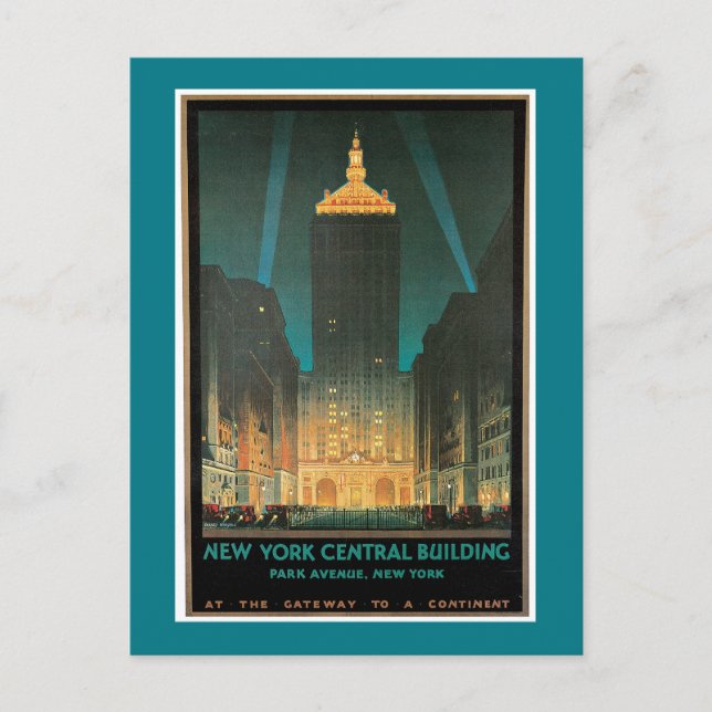 New York Central Building Postcard (Front)
