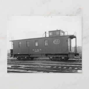 New York Central  caboose postcard