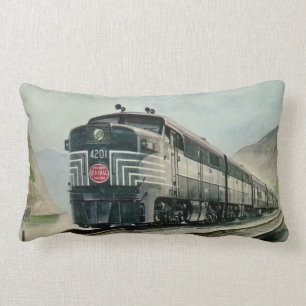 New York Central Diesel Locomotive Lumbar Cushion