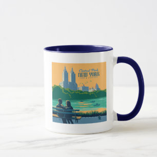 New York Central Park Bench Mug