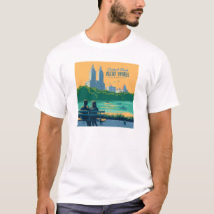 New York Central Park Bench T-Shirt