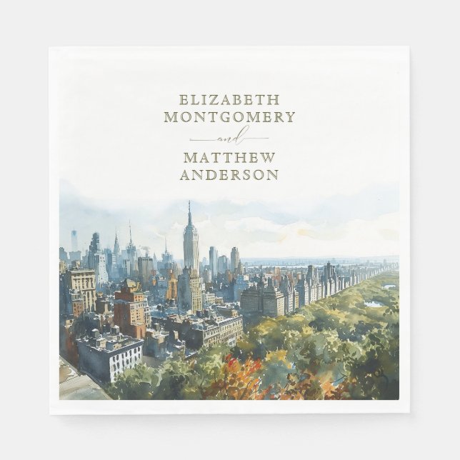 New York Central Park Napkin (Front)